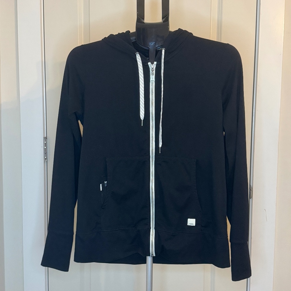 Vuori Halo Performance Full Zip Hoodie – Black – M